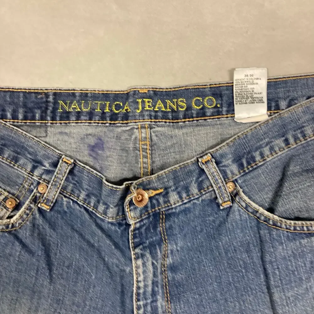 Baggy Y2K distressed nautica Jeans 36x30